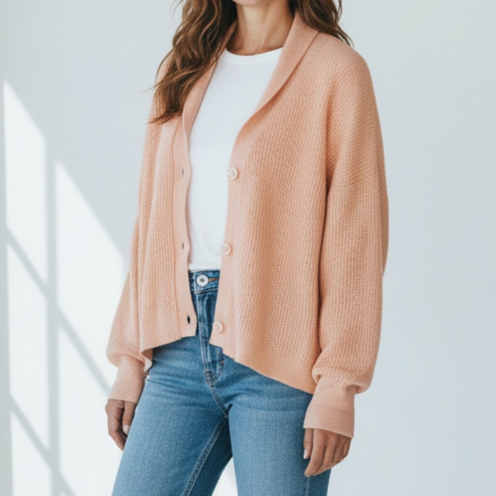 New Margeaux & Ellie Pink Boho Cardigan